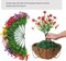 Artificial Hanging Flowers with Basket – UV Resistant Faux Silk Daisy & Bougainvillea Outdoor Porch Decor for Home, Patio, Garden & Indoor Hanging Plant Decoration